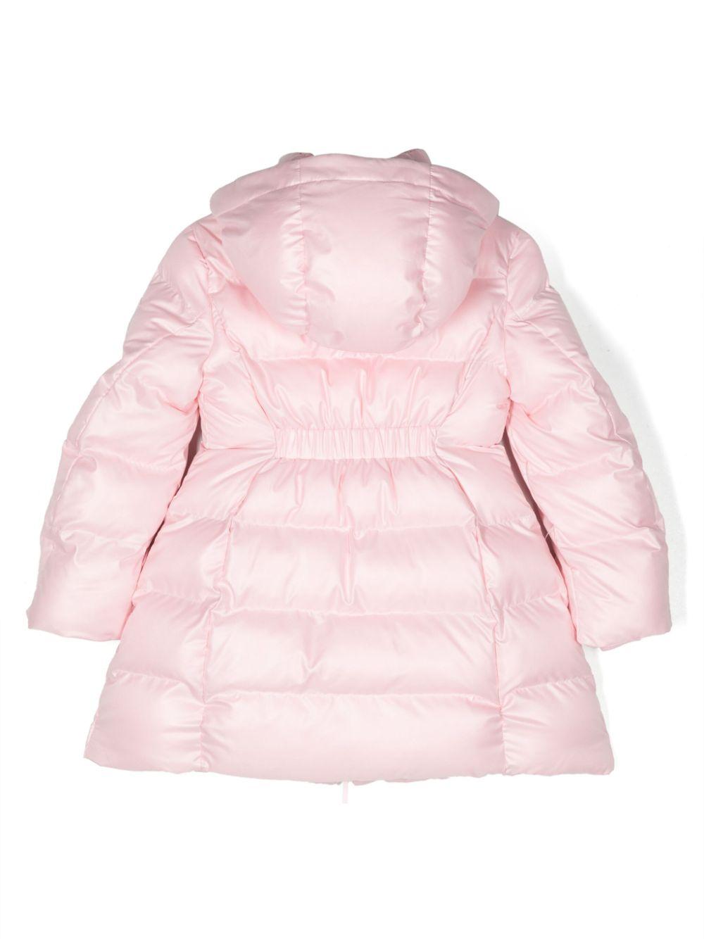 Piumino rosa bambina con cappuccio 17B1002040 091S Monnalisa kids 