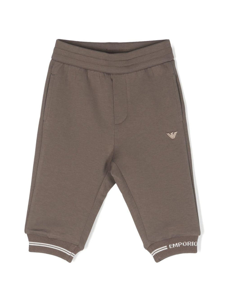 Pantaloni marroni neonato