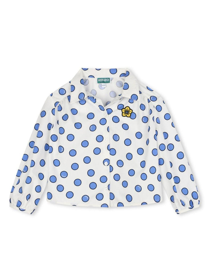 Camicia a pois bambina