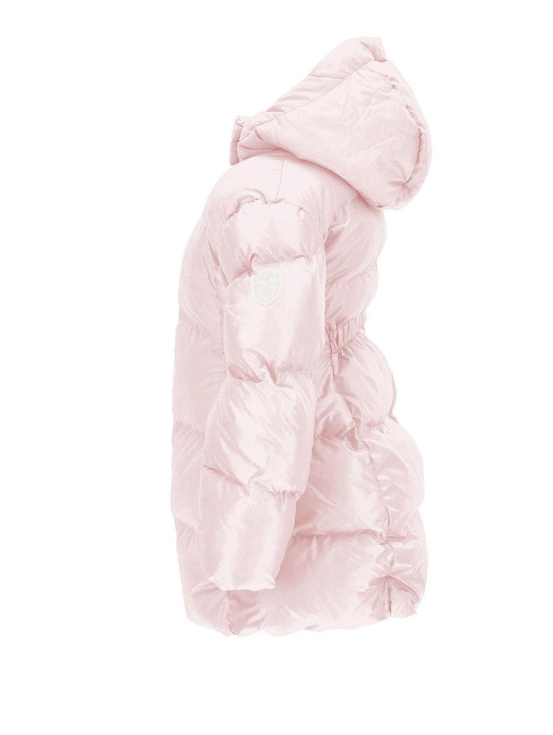 Piumino rosa bambina con cappuccio 17B1002040 091S Monnalisa kids 