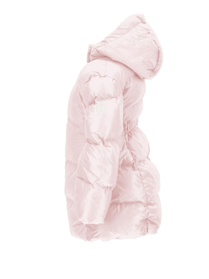 Piumino rosa bambina con cappuccio 17B1002040 091S Monnalisa kids 