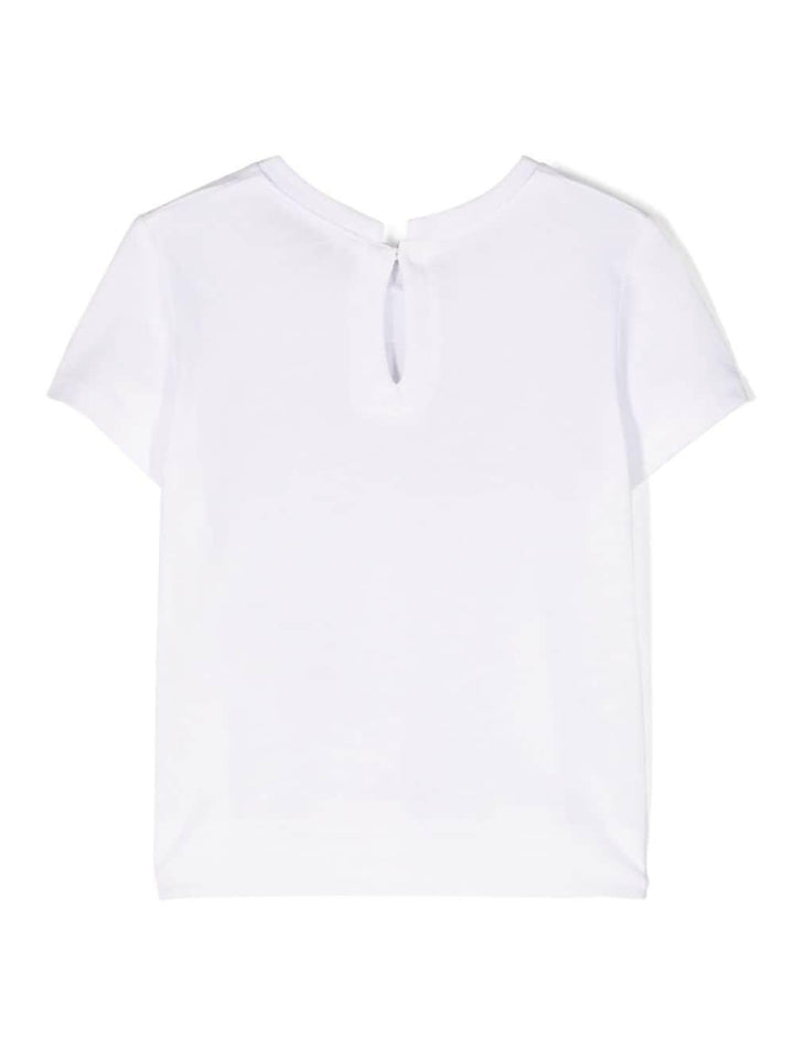 T-shirt bianca nenata 39C6113003 9990 Monnalisa kids 