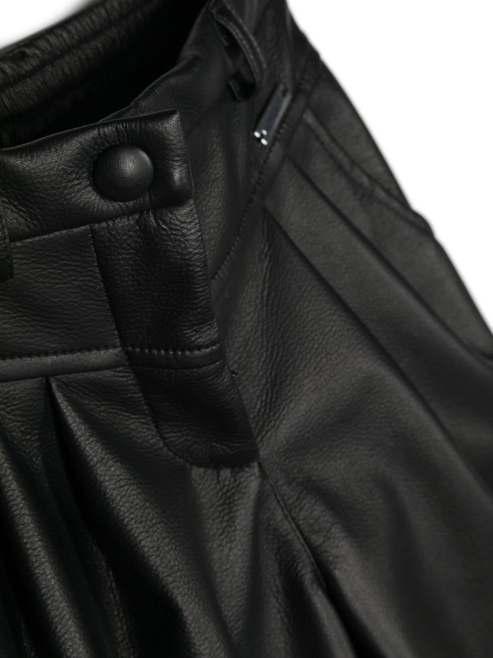 Pantaloni neri bambina con logo
