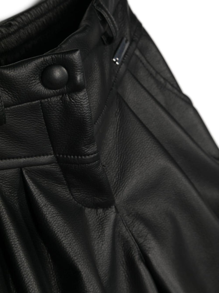 Pantaloni neri bambina con logo