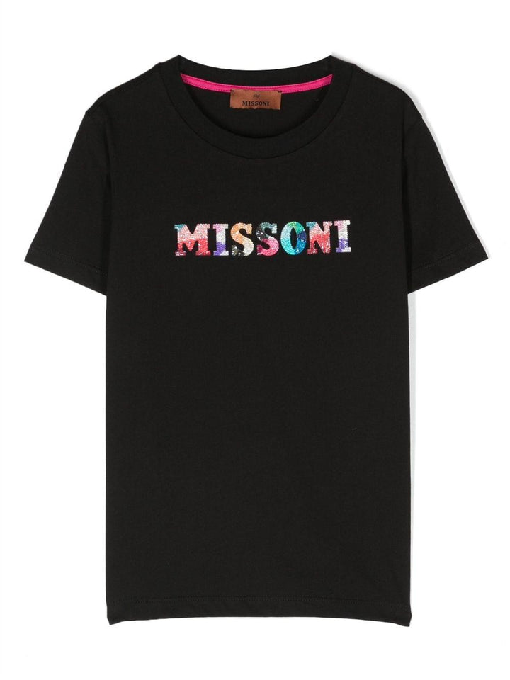 T-shirt nera bambina