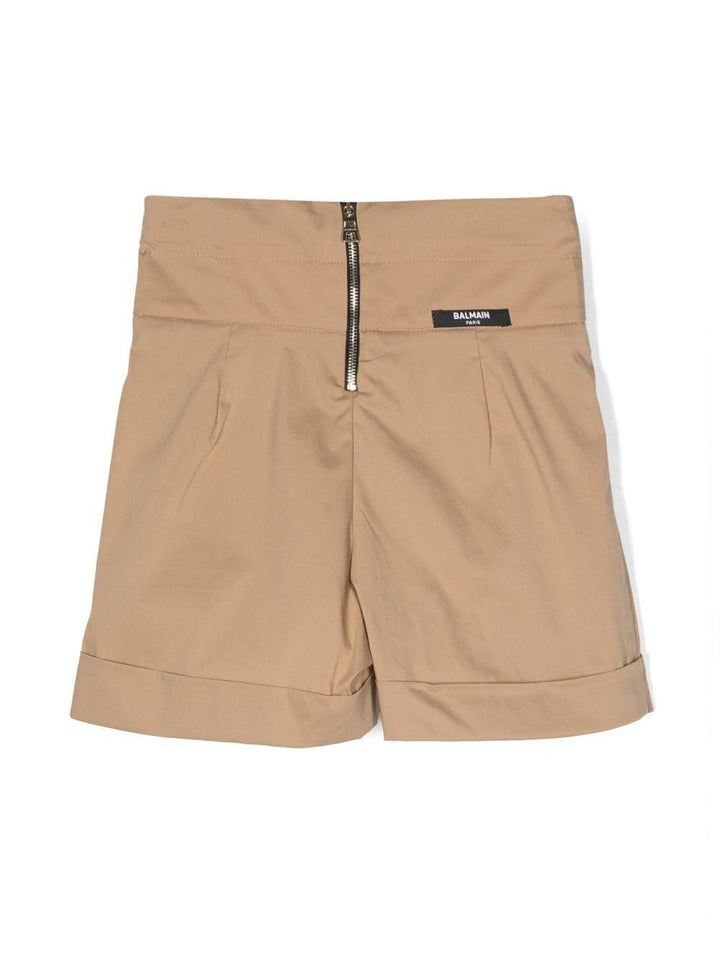 Shorts marroni bambina
