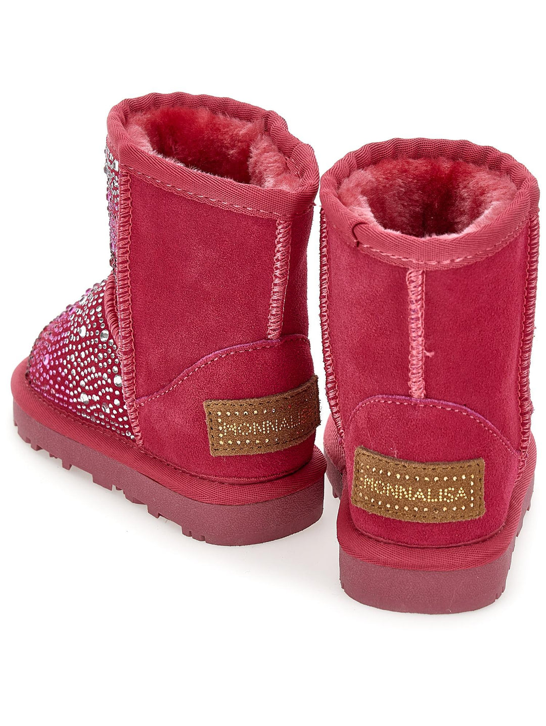 Stivali rosa con glitter 8CB0002700 0048 Monnalisa kids 