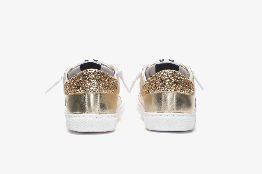 sneakers oro bambina