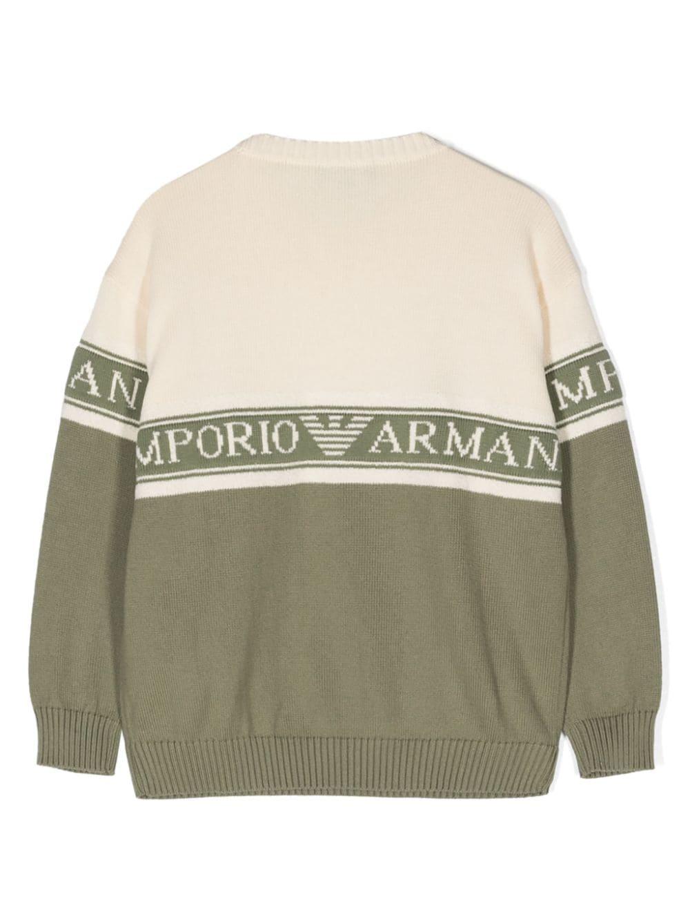 Pullover verde bambino