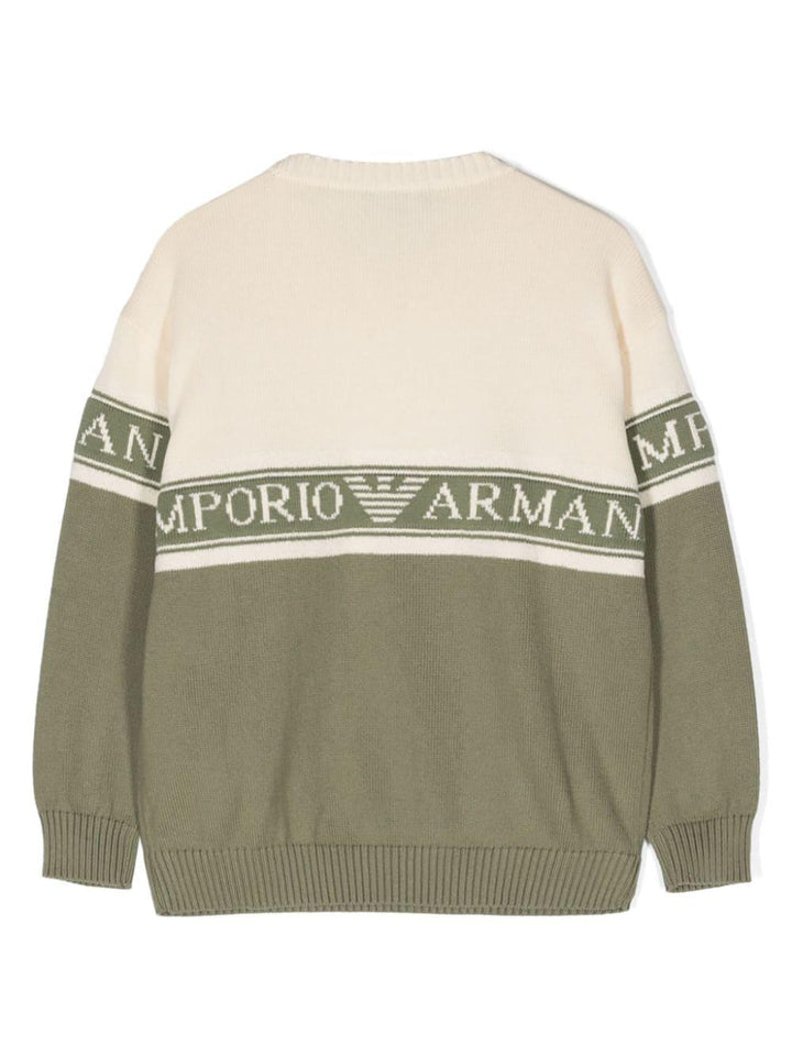 Pullover verde bambino