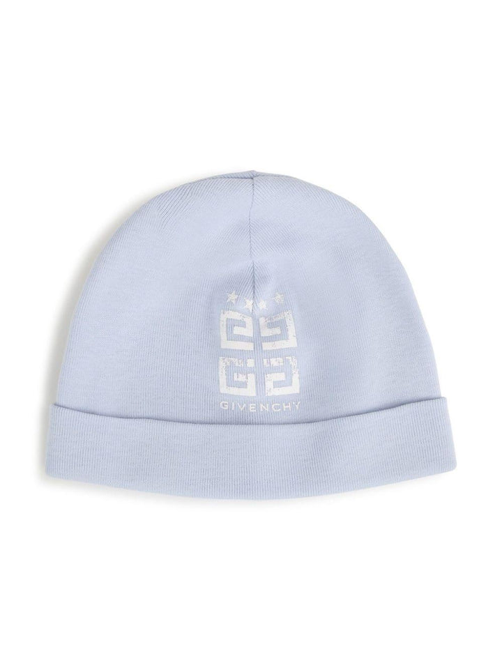 set 2 cappelli celesti neonato