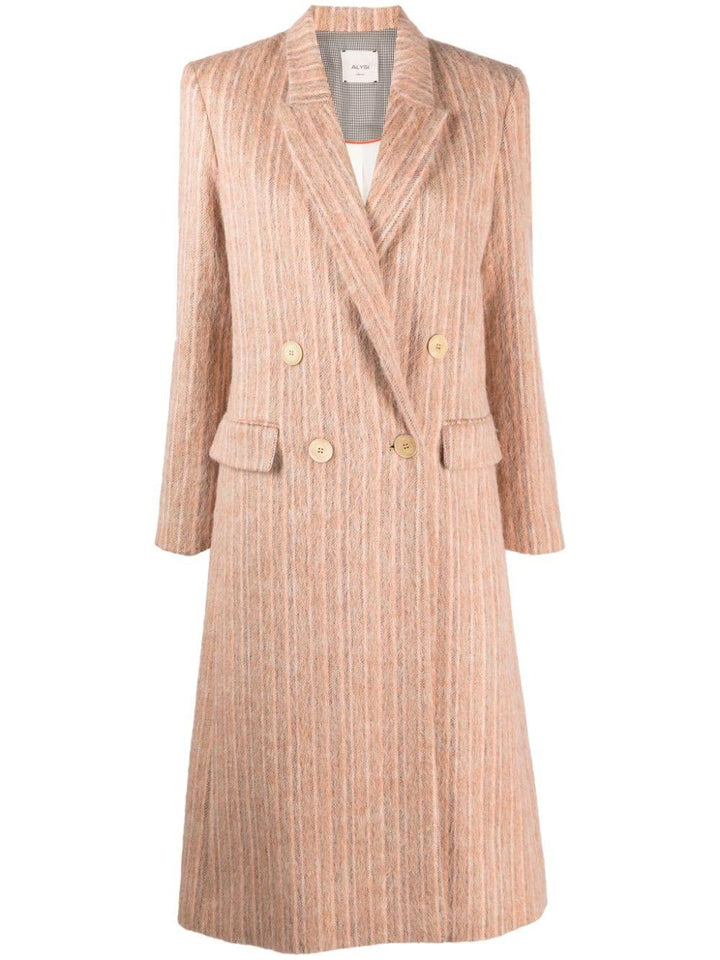 Cappotto rosa pesca donna