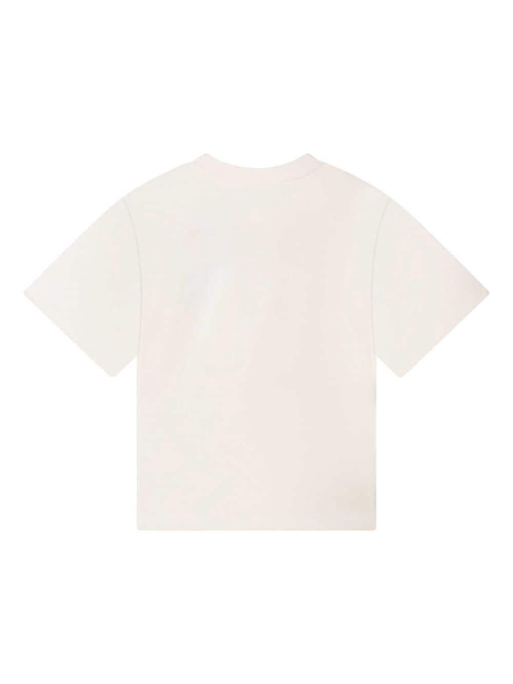 T-shirt bianca unisex K55010 12P KENZO KIDS 