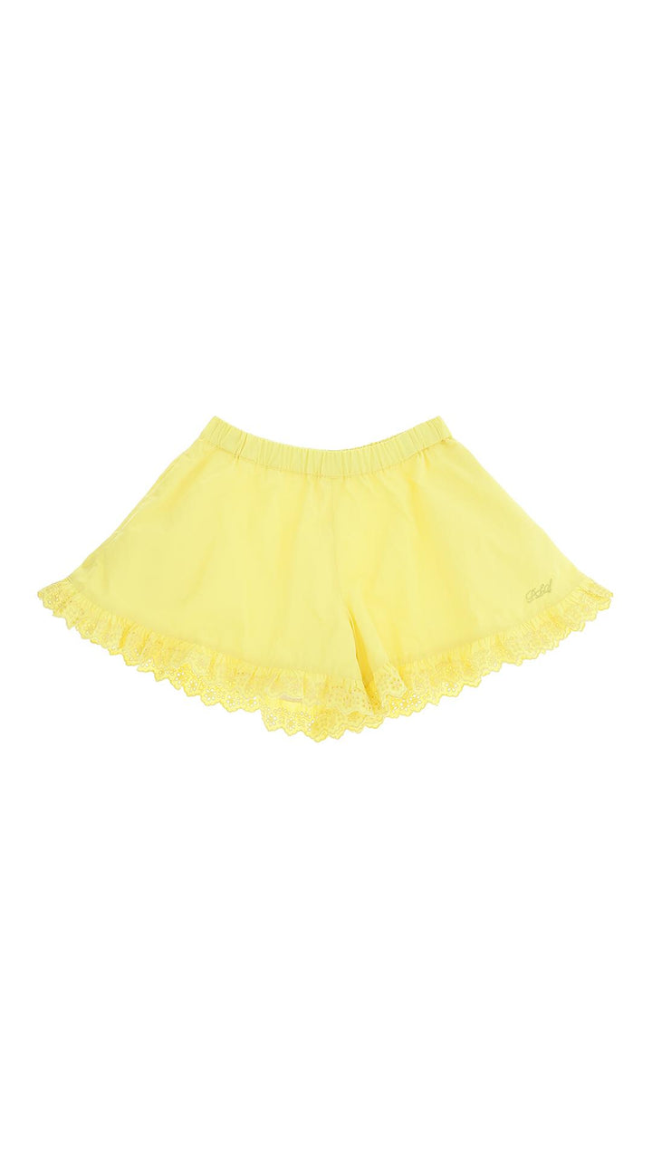 Shorts gialli bambina