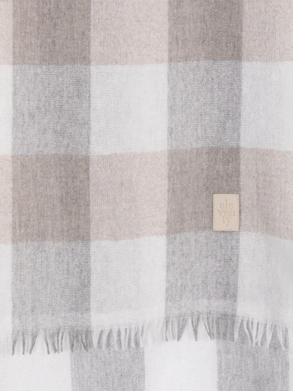 Sciarpa multicolor bambino tema a quadri con logo