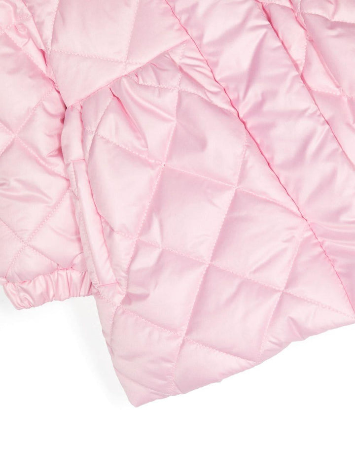 Piumino rosa neonata con applicazione 37B1012409 091S Monnalisa kids 