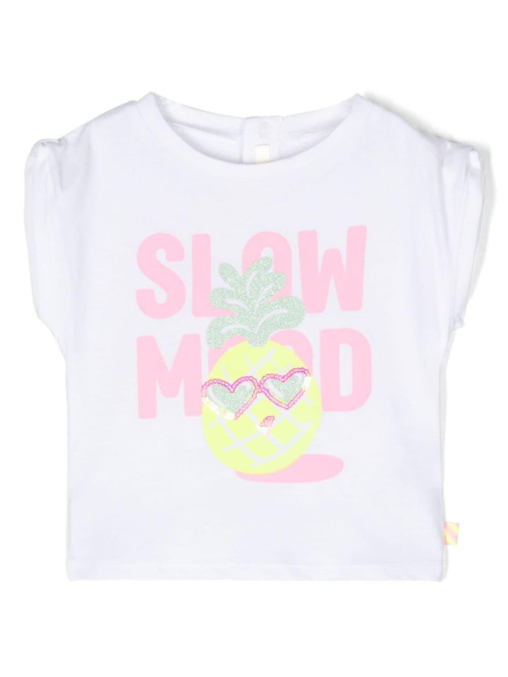T-shirt neonata bianca