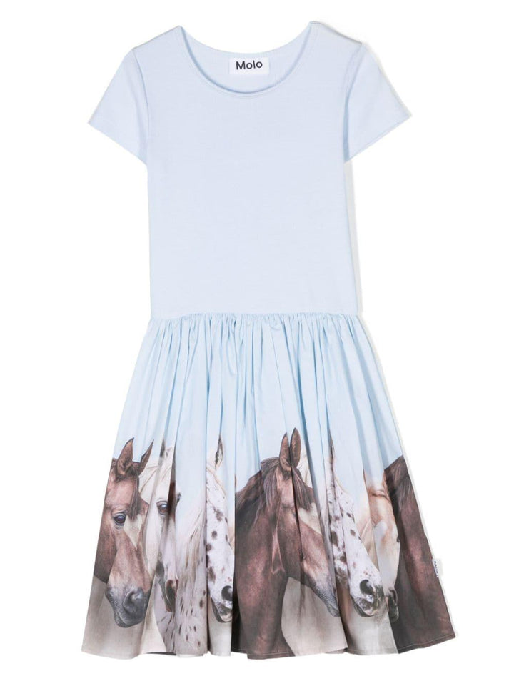 Abito bambina blu chiaro
