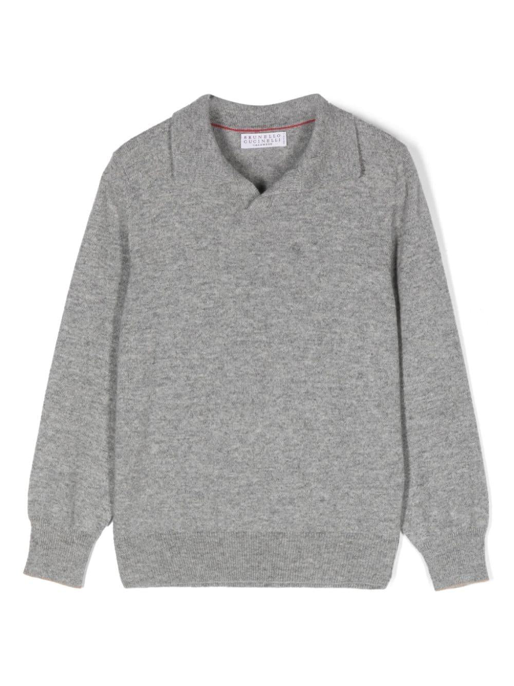 Polo grigia bambino
