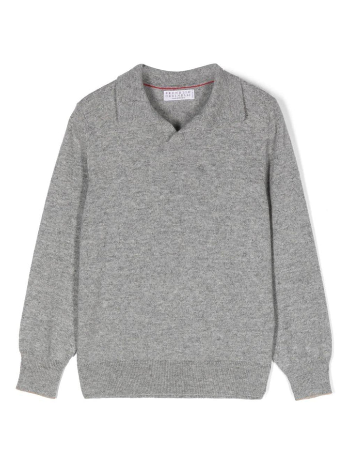 Polo grigia bambino