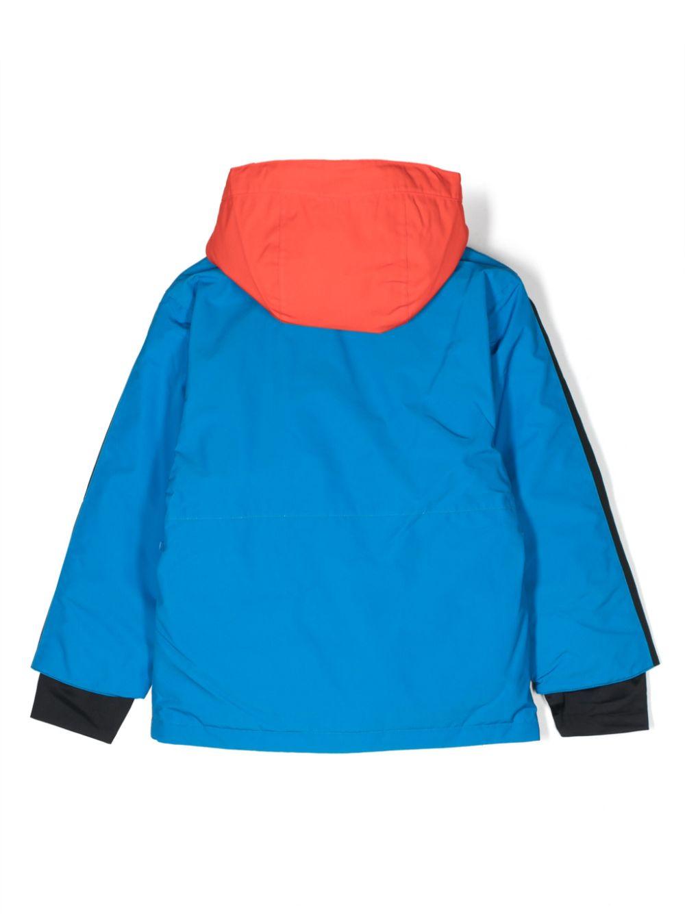 Giacca nera e multicolor bambino con logo