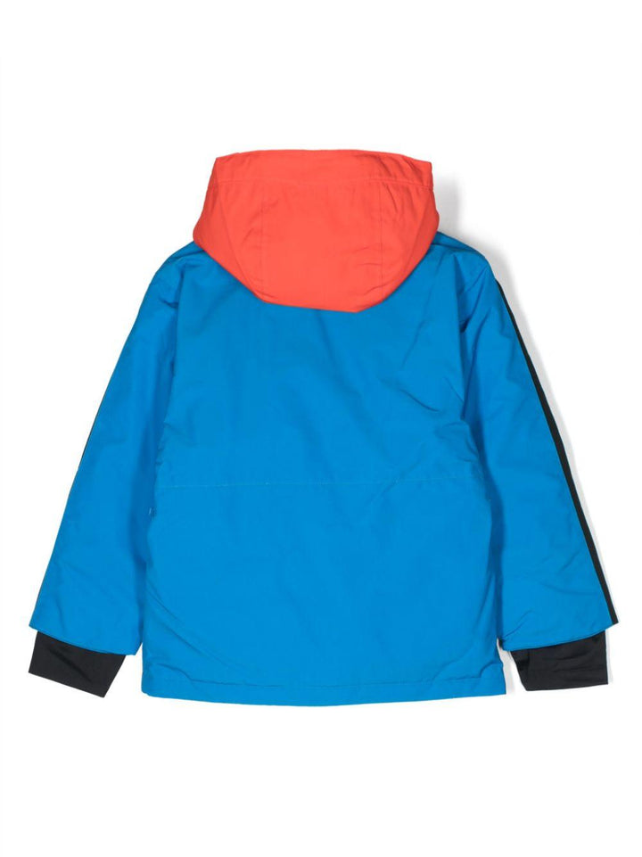 Giacca nera e multicolor bambino con logo