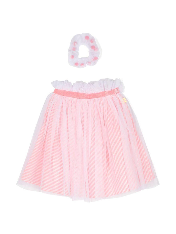 gonna bambina bianco/rosa