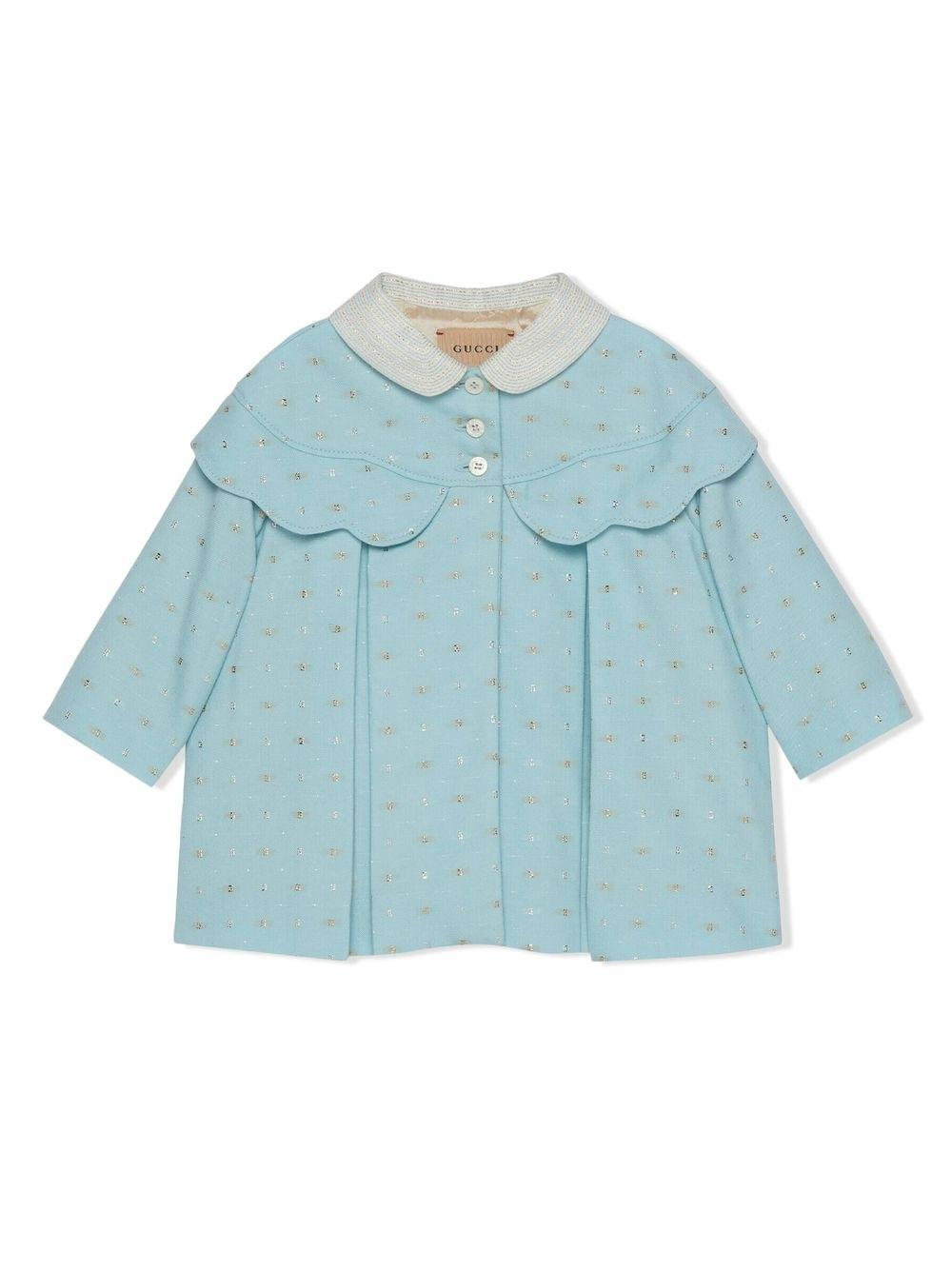 Cappotto azzurro neonata