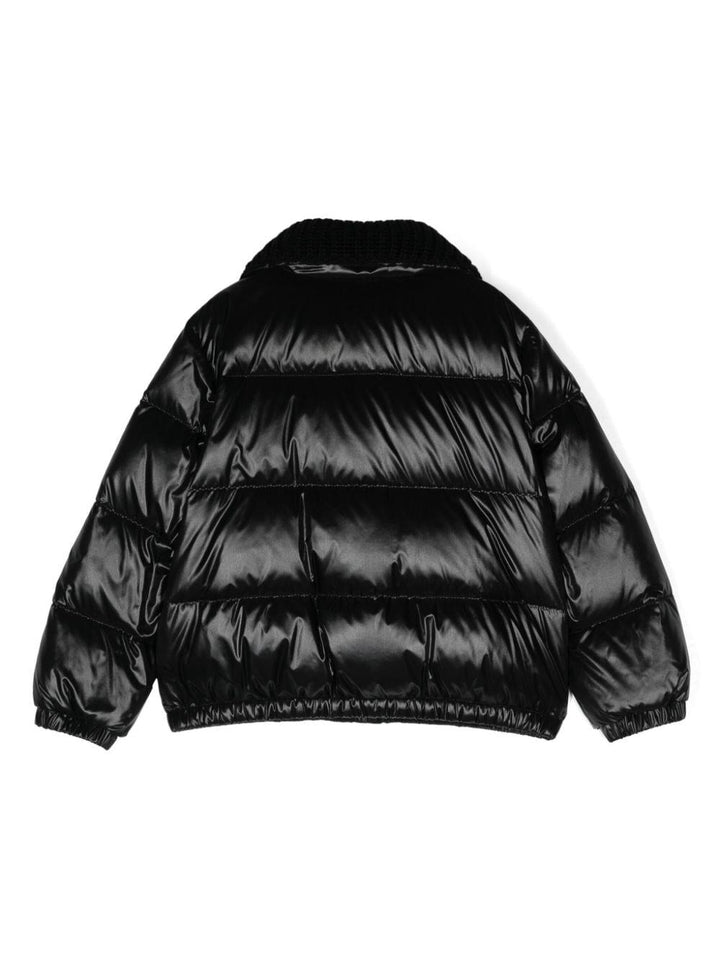 Piumino nero bambina