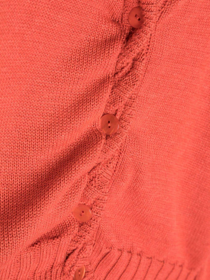 Cardigan arancione bambina