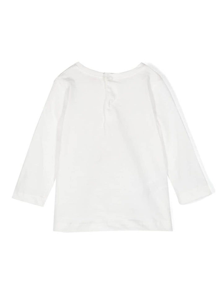 T-shirt bianca neonata A23TA341MF002 1008 IL GUFO 
