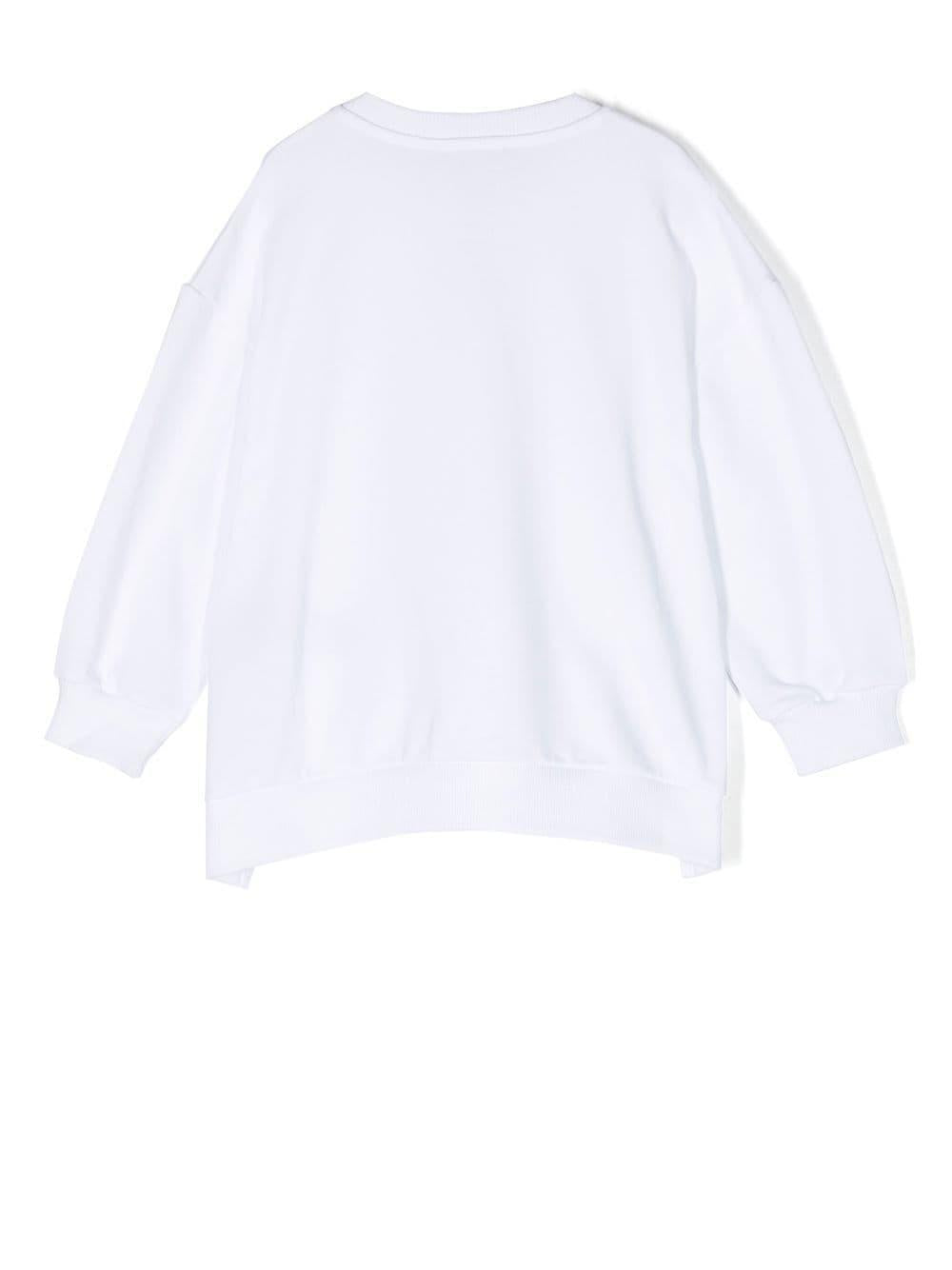 Felpa bianca bambina