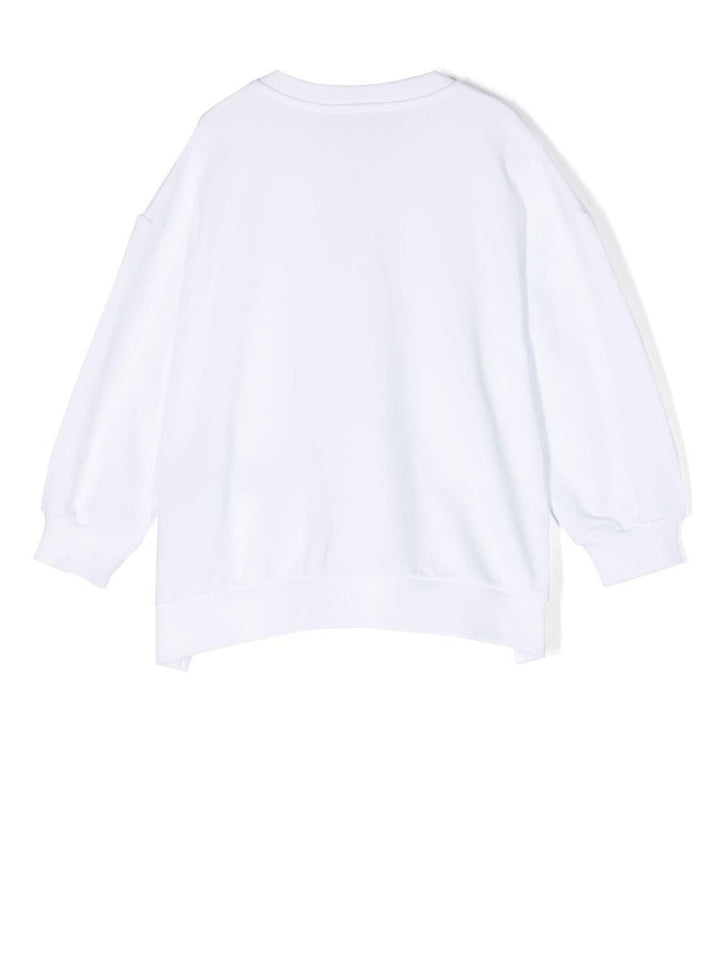 Felpa bianca bambina