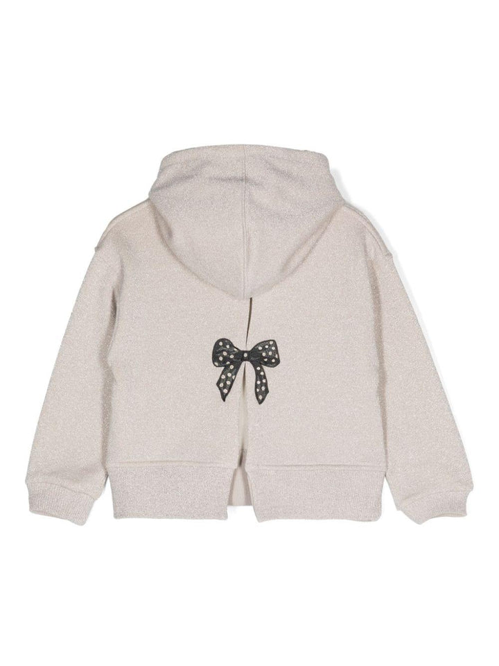 Felpa beige bambina