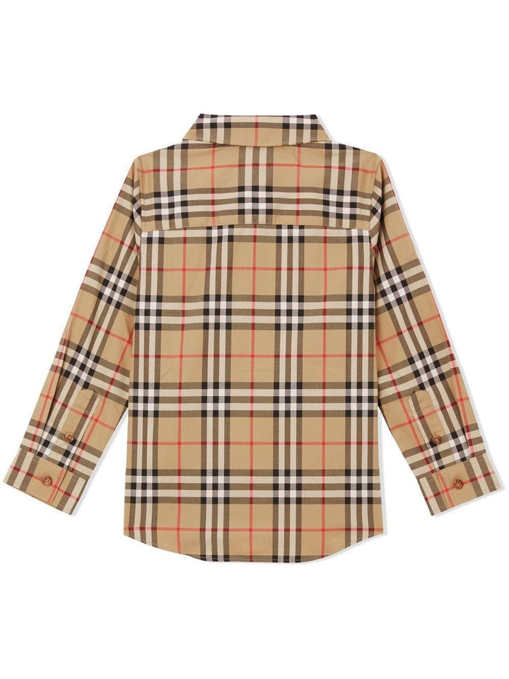 Camicia beige bambino