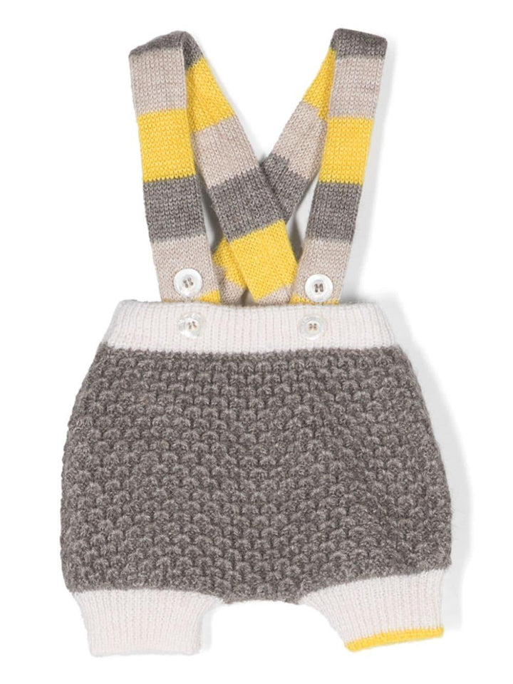 Salopette grigia neonato unisex