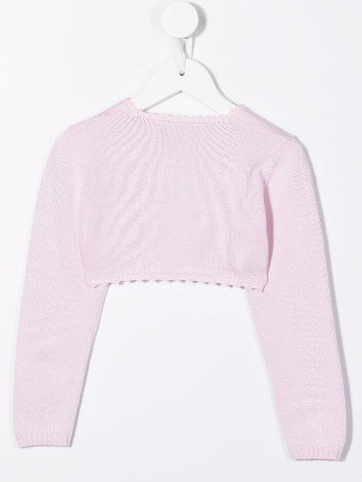 Cardigan rosa bambina