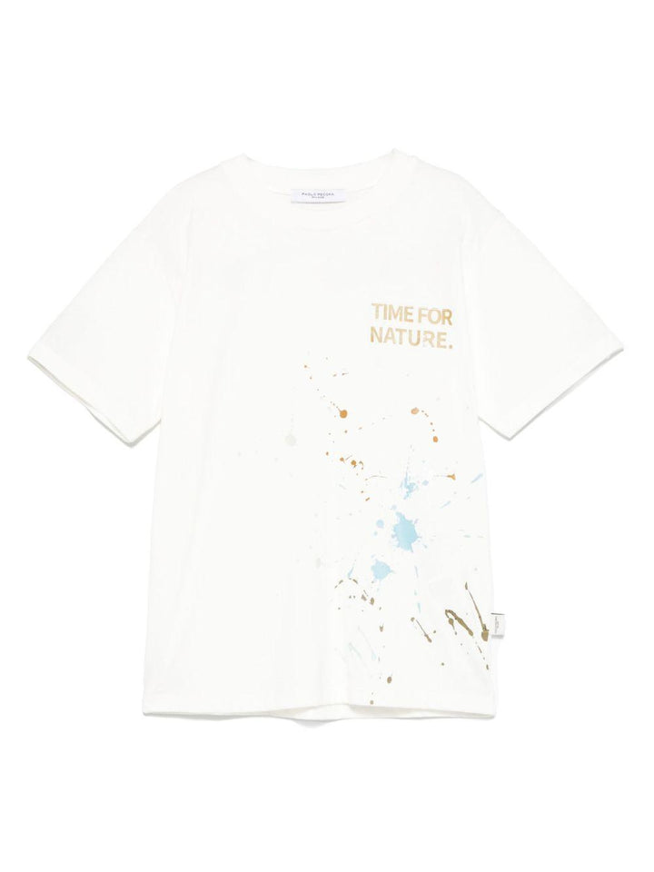 t-shirt bianca bambino