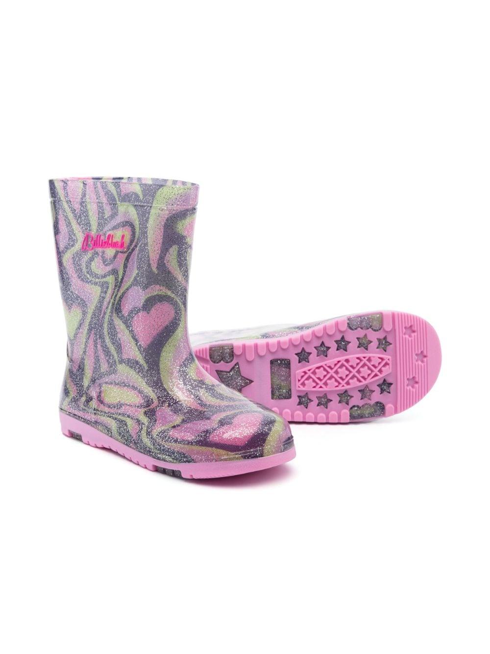 Stivali multicolor bambina con glitter
