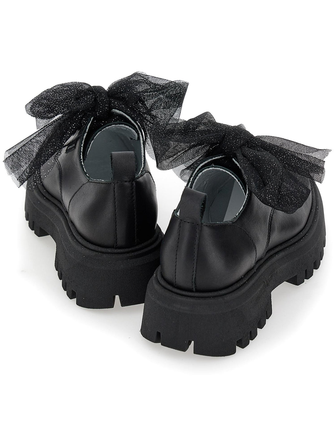 Scarpe con fiocco in tulle