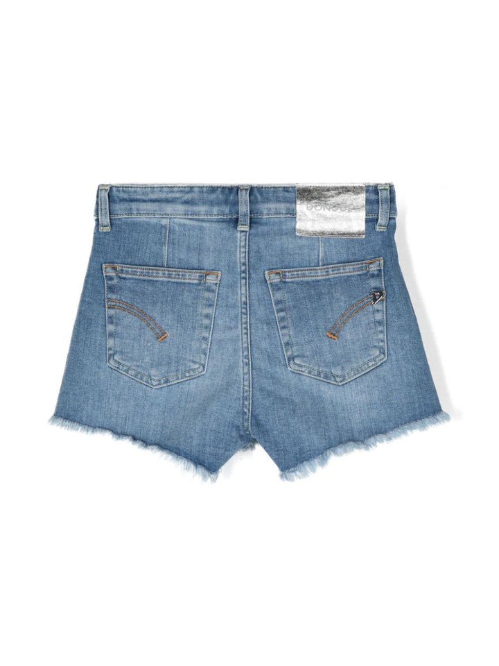 Shorts blu denim bambina