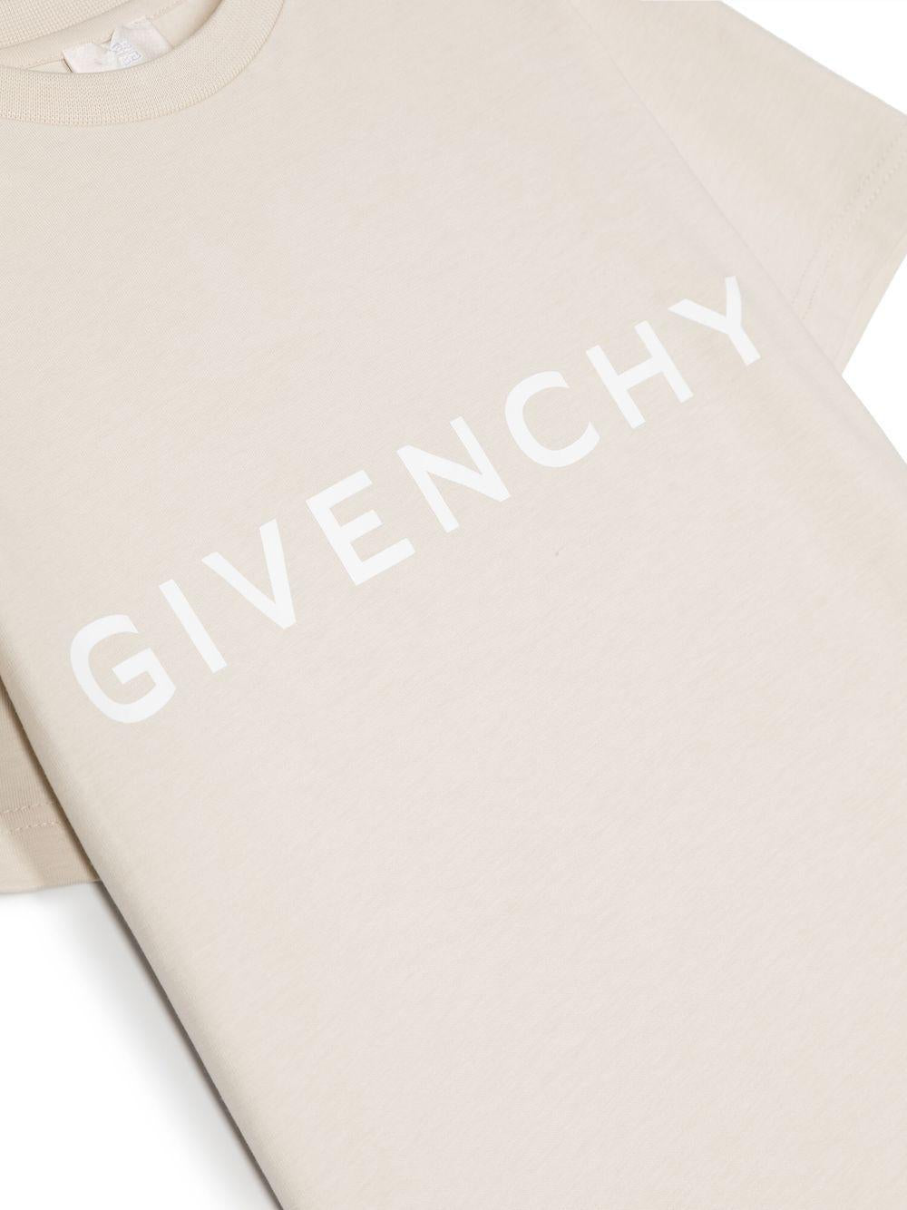 T-shirt crema bambino H25406 184 Givenchy Kids 