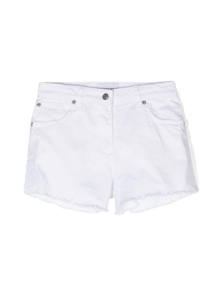 Shorts bianchi bambina
