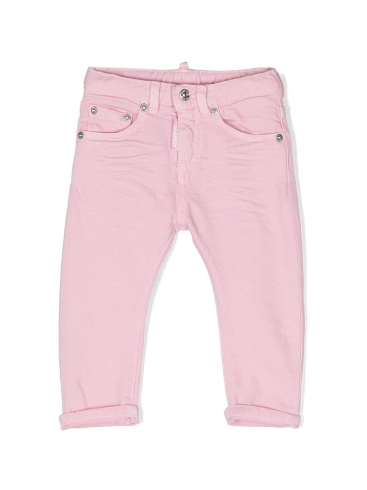 Pantaloni rosa neonato unisex