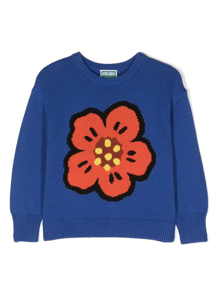 Maglione blu bambina