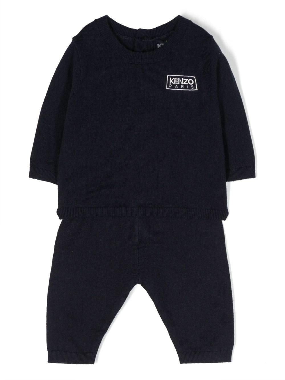Tuta blu neonato unisex K98156 84A KENZO KIDS 