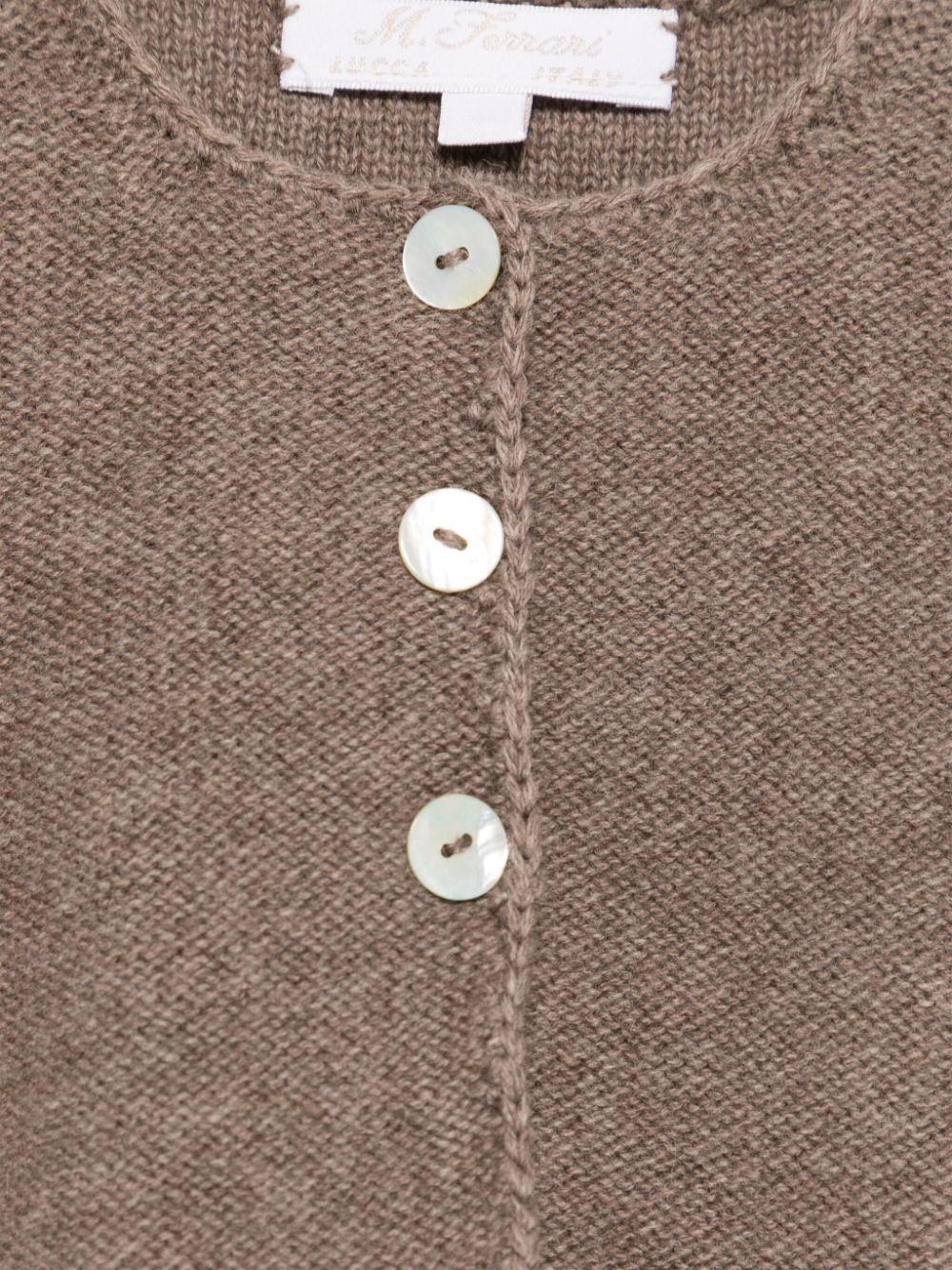 Cardigan beige neonata