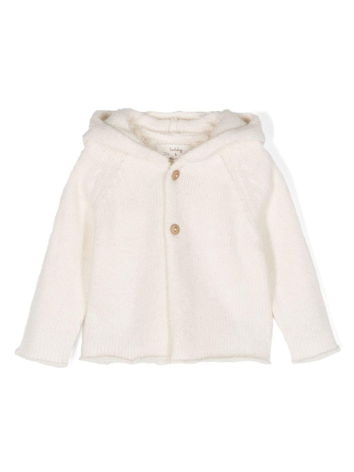 Cardigan bianco crema neonato