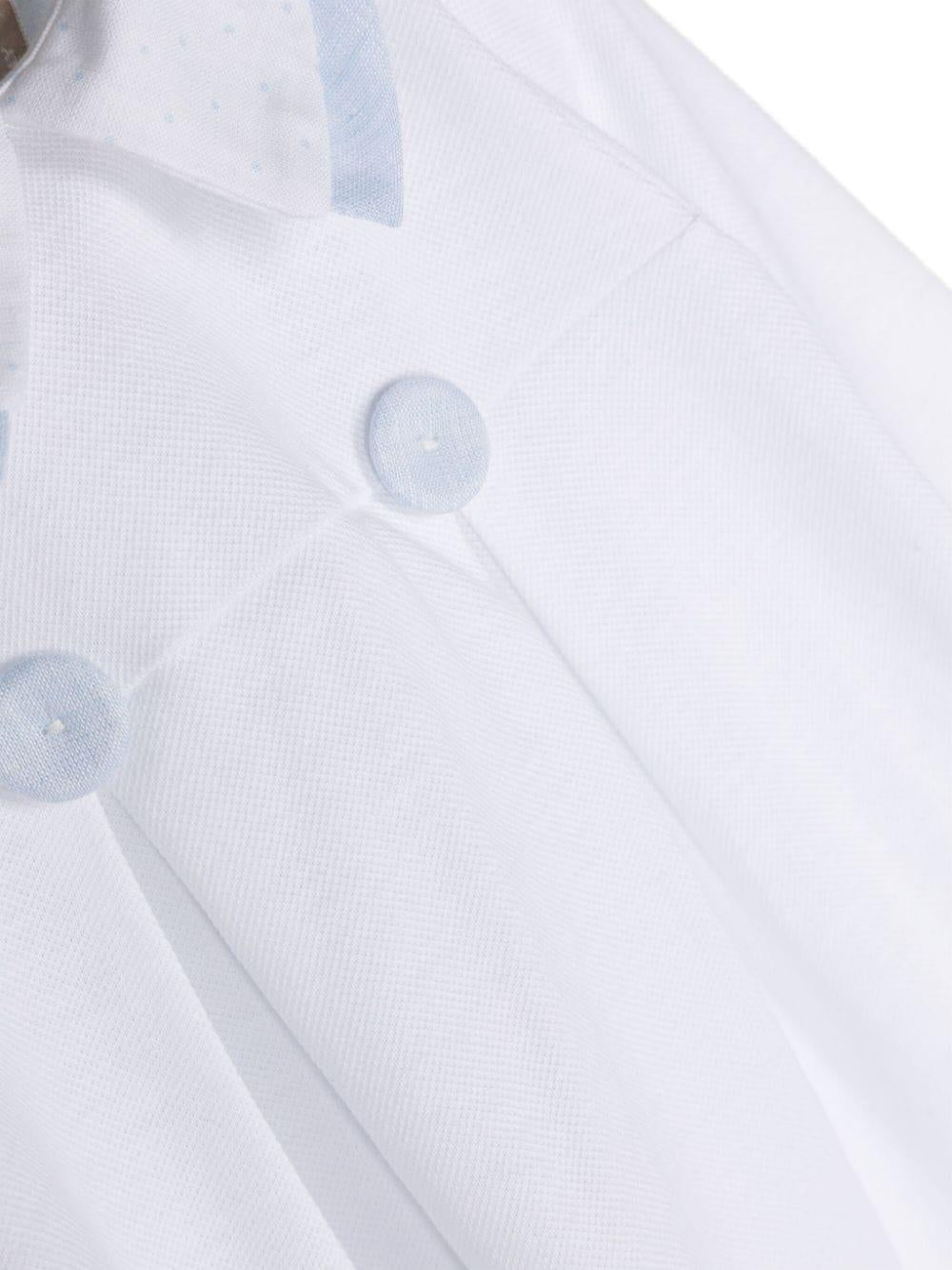 Pigiama bianco/blu neonata