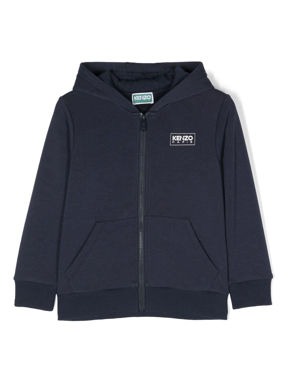 Felpa blu unisex K55015 84A KENZO KIDS 